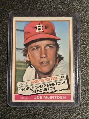 1976 Topps #497T Joe McIntosh Traded - Image 1