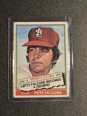 1976 Topps #524T Pete Falcone Traded - Image 1