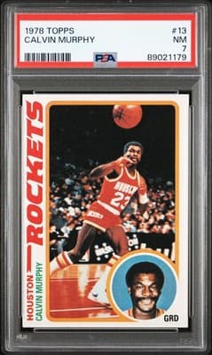 1978 Topps #13 Calvin Murphy PSA 7 - Image 1