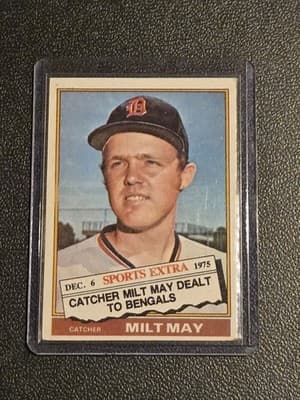1976 Topps #532T Milt May Traded - Image 1
