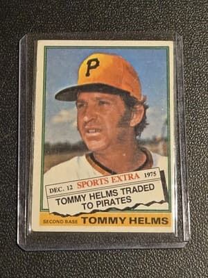 1976 Topps #583T Tommy Helms Traded - Image 1