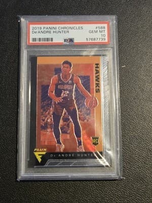 2019-20 Panini Chronicles #588 De'Andre Hunter PSA 10 - Image 1