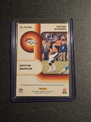 2024 Donruss Elite #THT-PMA Peyton Manning Throwback Threads Singles #/500 - Thumbnail 2