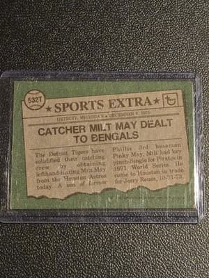 1976 Topps #532T Milt May Traded - Thumbnail 2