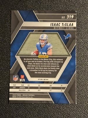 2025 Panini Mosaic #319 Isaac TeSlaa Mosaic Green - Thumbnail 2