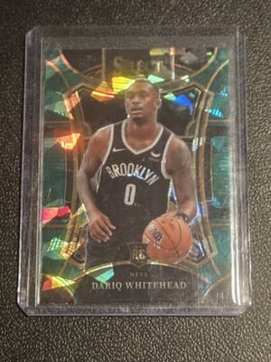 2023-24 Panini Select #308 Dariq Whitehead Green Ice Prizms - Image 1