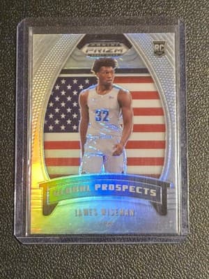 2020 Panini Prizm Draft Picks Collegiate #97 James Wiseman Silver - Image 1