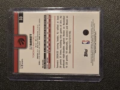 2025-26 Topps #33 RJ Barrett Holo Foil - Thumbnail 2