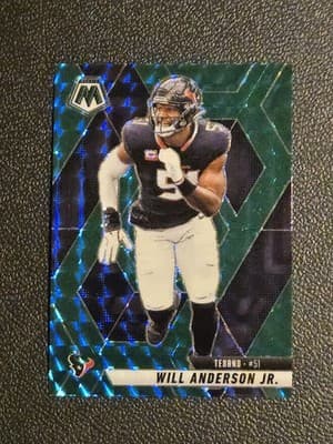 2025 Panini Mosaic #24 Will Anderson Jr. Mosaic Green - Image 1