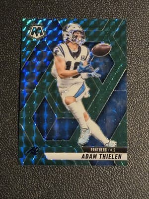 2025 Panini Mosaic #223 Adam Thielen Mosaic Green - Image 1