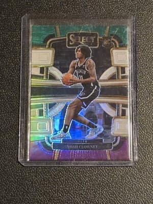 2023-24 Panini Select #73 Noah Clowney Green White Purple Prizms - Image 1