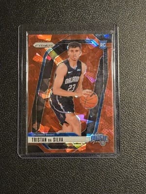 2024-25 Panini Prizm #256 Tristan da Silva Prizms Red Ice - Image 1