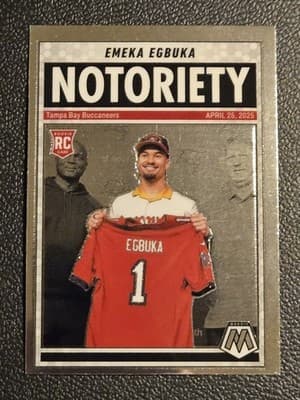 2025 Panini Mosaic #16 Emeka Egbuka Notoriety - Image 1