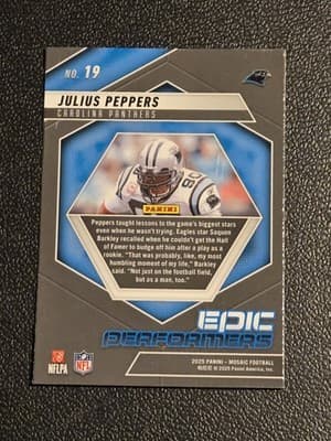 2025 Panini Mosaic #19 Julius Peppers Epic Performers - Thumbnail 2