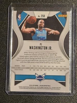 2019-20 Panini Prizm #258 PJ Washington Jr. - Thumbnail 2