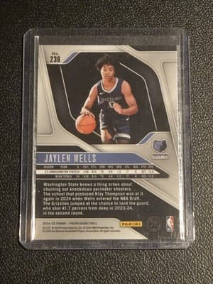 2024-25 Panini Prizm #239 Jaylen Wells - Thumbnail 2