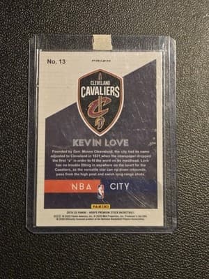 2019-20 Hoops Premium Stock #13 Kevin Love NBA City Holo - Thumbnail 2