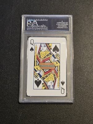 1973 U.S. Playing Cards Lou Gehrig Queen of Spades PSA 10 - Thumbnail 2