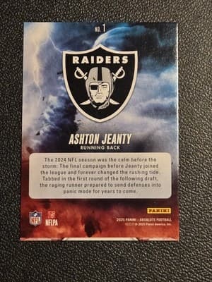 2025 Panini Absolute #1 Ashton Jeanty By Storm - Thumbnail 2