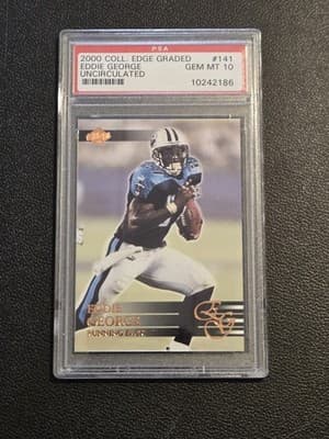2000 Collector's Edge EG #141 Eddie George Uncirculated 1/5000 PSA 10 - Image 1