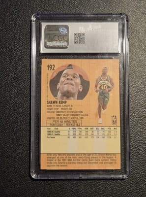 1991-92 Fleer #192 Shawn Kemp CGC 7.5 - Thumbnail 2