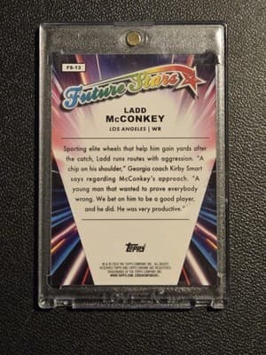 2024 Topps Chrome #FS-13 Ladd McConkey Future Stars Refractor - Thumbnail 2