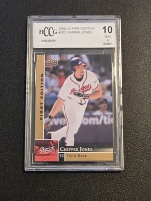 2009 Upper Deck #528 Chipper Jones BCCG 10 - Image 1