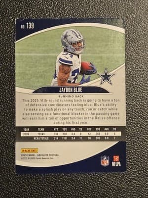 2025 Panini Absolute #139 Jaydon Blue Green - Thumbnail 2