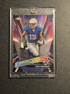 2024 Topps Chrome #FS-13 Ladd McConkey Future Stars Refractor - Image 1