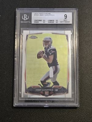 2014 Topps Chrome #150 Jimmy Garoppolo Rookie BGS 9 - Image 1