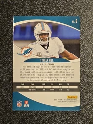 2025 Panini Absolute #9 Tyreek Hill Retail - Thumbnail 2