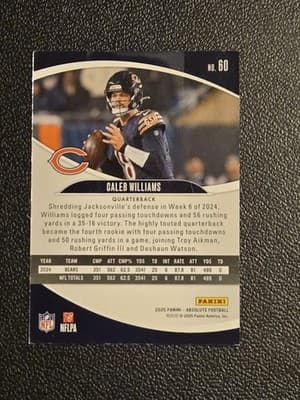 2025 Panini Absolute #60 Caleb Williams Retail - Thumbnail 2