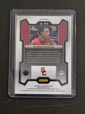 2024 Panini Prizm Draft Picks #64 DeMar DeRozan Prizms Green - Thumbnail 2