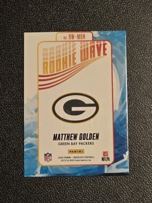 2025 Panini Absolute #RW-MGN Matthew Golden Rookie Wave - Thumbnail 2