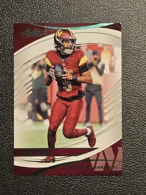 2025 Panini Absolute #44 Jayden Daniels Green - Image 1