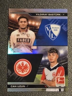 2024-25 Topps Chrome Bundesliga Can Uzun / Yildiray Bastürk History is Now - Image 1
