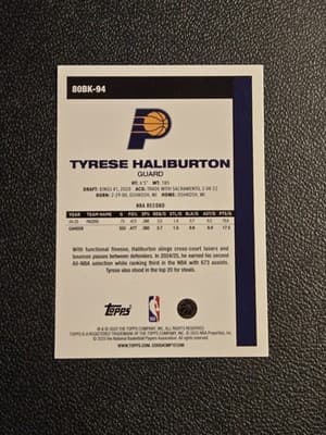 2025-26 Topps #80BK-94 Tyrese Haliburton 1980-81 Topps Basketball - Thumbnail 2
