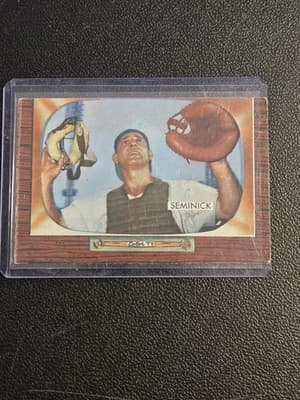1955 Bowman #93 Andy Seminick - Image 1