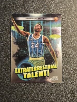 2023-24 Topps Chrome Cosmic #ET-19 Brandon Miller Extraterrestrial Talent - Image 1