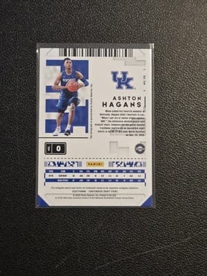 2020 Panini Contenders Draft Picks #98 Ashton Hagans Game Ticket Red - Thumbnail 2