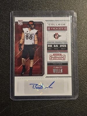 2018 Panini Contenders Draft Picks #207 David Wells - Image 1