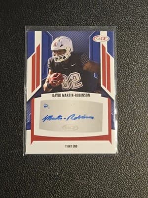 2024 SAGE HIT #A-DMR David Martin-Robinson Autographs Red (Low Series) - Image 1