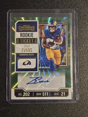 2023 Panini Contenders #270 Zach Evans - Image 1
