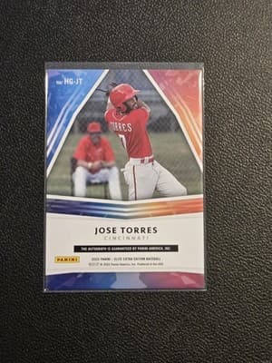 2022 Panini Elite Extra Edition #HG-JT Jose Torres Hidden Gems Signatures Black - Thumbnail 2
