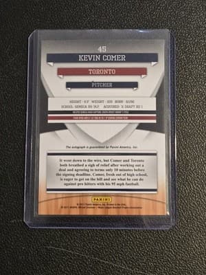 2011 Donruss Elite Extra Edition Kevin Comer Franchise Futures Signatures #/864 - Thumbnail 2