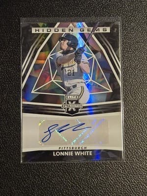 2022 Panini Elite Extra Edition #HG-LW Lonnie White Hidden Gems Signatures Black - Image 1
