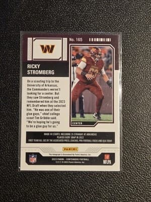 2023 Panini Contenders #165 Ricky Stromberg - Thumbnail 2