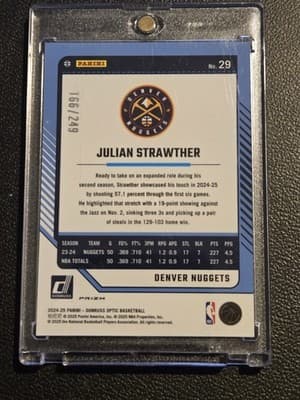 2024-25 Donruss Optic #29 Julian Strawther Premium Box Set #/249 - Thumbnail 2