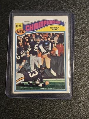 1977 Topps #527 1976 NFC Championship - Image 1