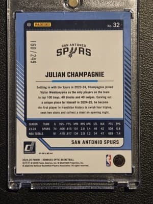 2024-25 Donruss Optic #32 Julian Champagnie Premium Box Set #/249 - Thumbnail 2